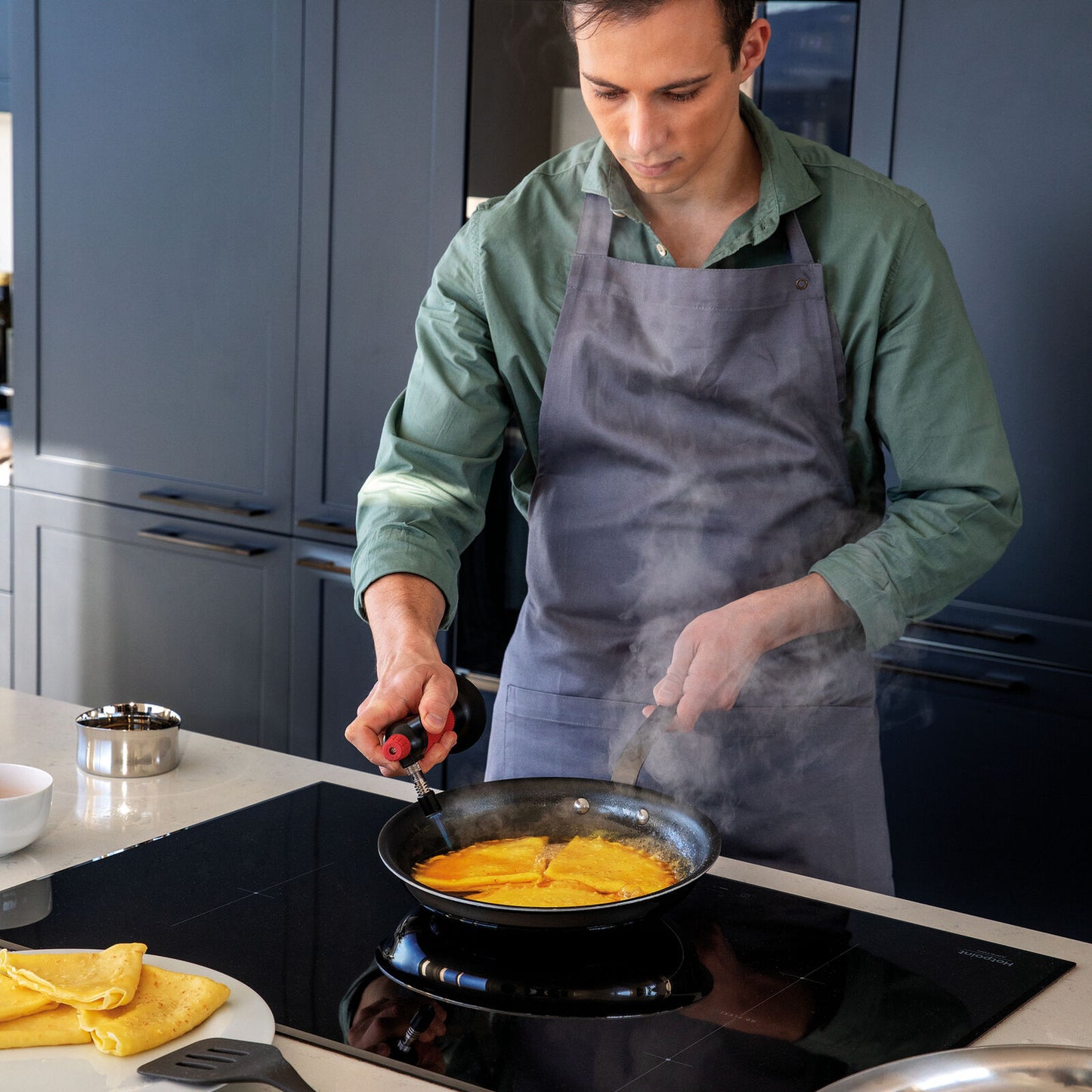 Padella acciaio con antiaderente 30 cm SAMBONET HOME CHEF
