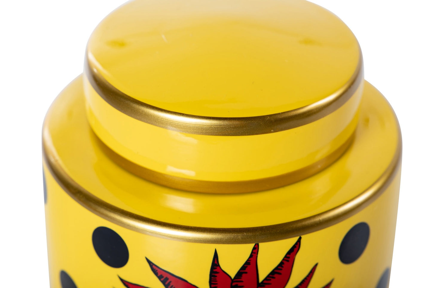 Vaso con coperchio in ceramica 15x15x17 cm ETHAN