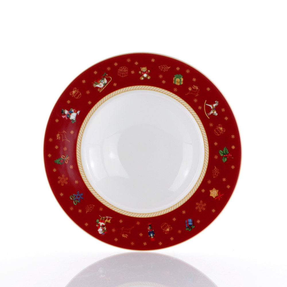 Servizio di piatti 18 pezzi WEISSESTAL Winter Gift Natale