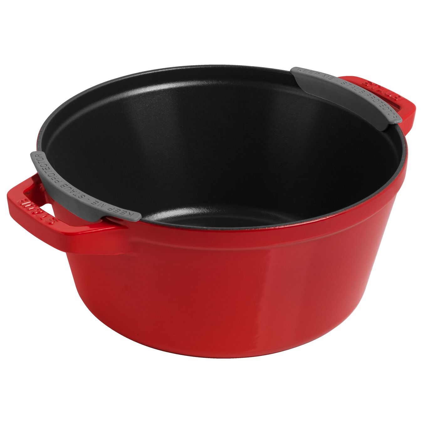 Set di 3 coccotte in Ghisa con coperchio STAUB ROSSO