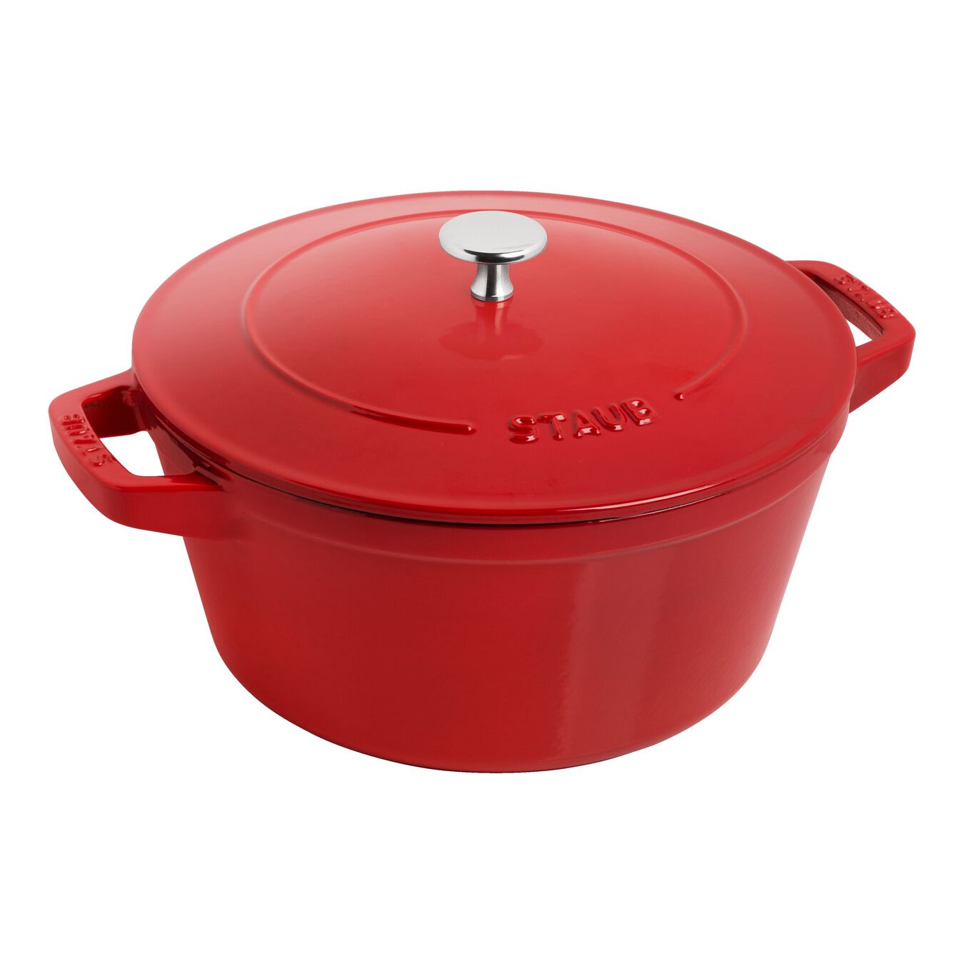 Set di 3 coccotte in Ghisa con coperchio STAUB ROSSO