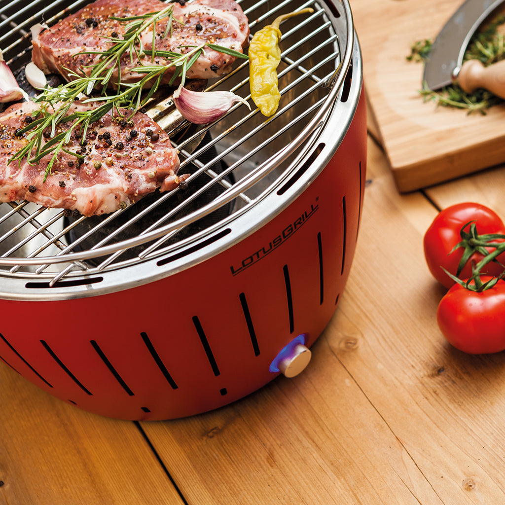 Barbecue a carbonella Lotusgrill Rosso medio