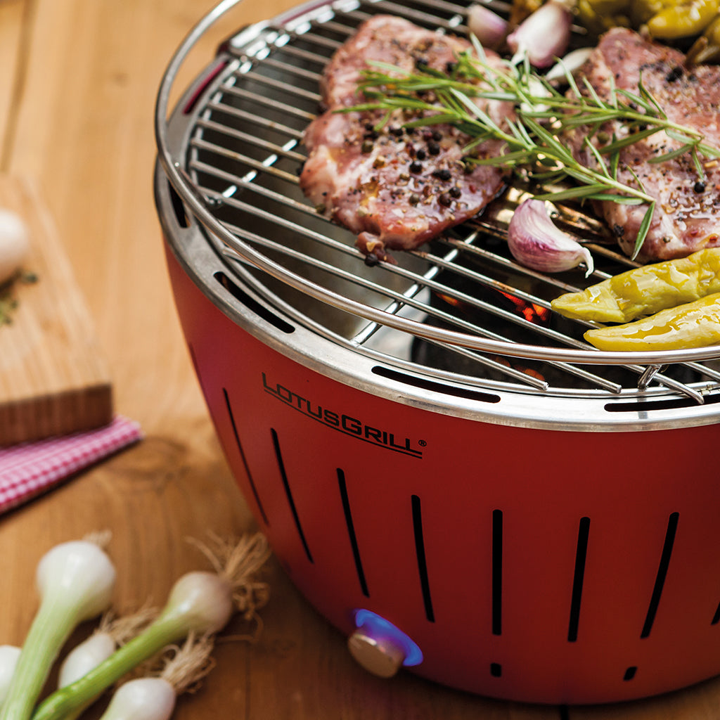 Barbecue a carbonella Lotusgrill Rosso medio